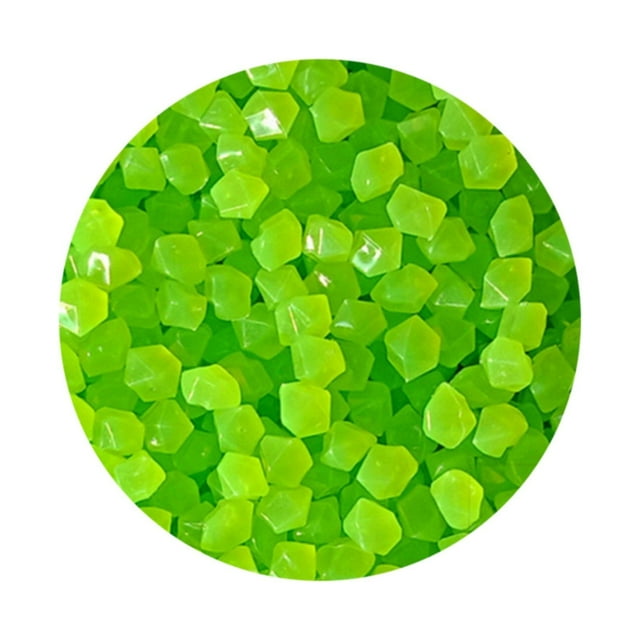 Less Than 5 Decorative Stones 200Pcs Aquarium Fish Tank Colored Pebbles Glow In Dark Artificial Stone for Vase Fillers Decoration Luminous Stones Party Decoration