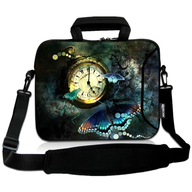 Richen 14 15 15.4 15.6 Pulgadas Bolsa De Hombro Para Computadora Portátil Bolsa De Mensajero Funda Con Asa Para Computadora Portátil Estuche De Transporte De Neopreno Con Bolsillo Para Accesorios (Rel