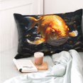 thumbnail image 4 of KLL Golden Koi And Treasure Pillow Covers Envelope Closure,Super Soft and Cozy Fuzzy Fleece Pillow Case Cover 20"x30", 4 of 5