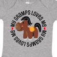 thumbnail image 4 of Inktastic My Gramps Loves Me Childs Horse Boys or Girls Baby Bodysuit, 4 of 5