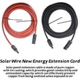 thumbnail image 4 of waltyotur Solar Wire New Energy Extension Cord, 5FT 12AWG Solar Extension Cable Wire Solar Panel Extension Cable Wire with Male and Female Connector, 4 of 6