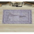thumbnail image 1 of Asian Decorative Rug, Pastel Ethnic Japanese Waves Pattern Curving Foams Ocean Themed Look, Quality Carpet for Bedroom Dorm and Living Room, 6 Sizes, Pastel Purple, by Ambesonne, 1 of 1