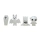 thumbnail image 1 of Luminosa Halloween Escultura Fantasma Dibujos Animados Festival Regalos para Contenedores Vidrio Oficina Mini Jardín Diy, 1 of 7
