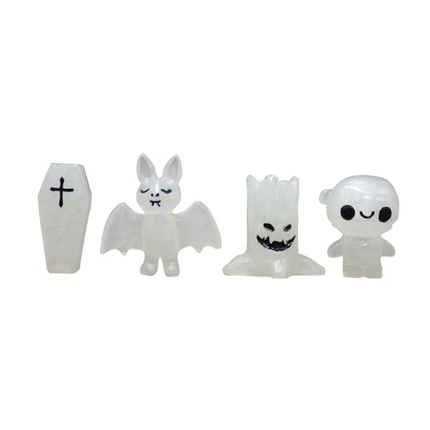 Luminosa Halloween Escultura Fantasma Dibujos Animados Festival Regalos para Contenedores Vidrio Oficina Mini Jardín Diy