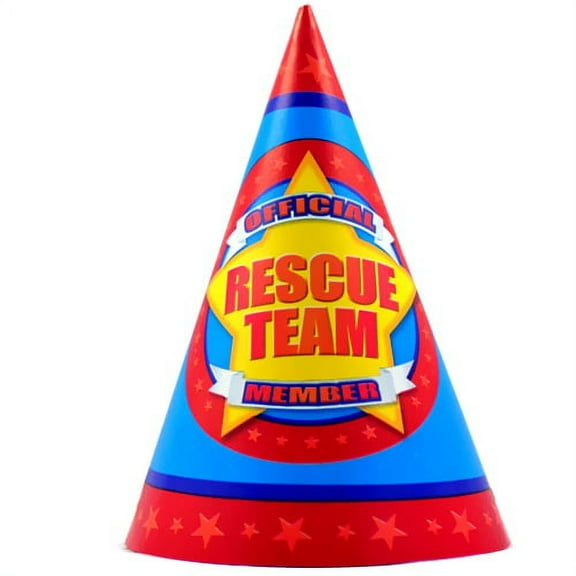 Various Rescue Team Cone Hats (8ct)