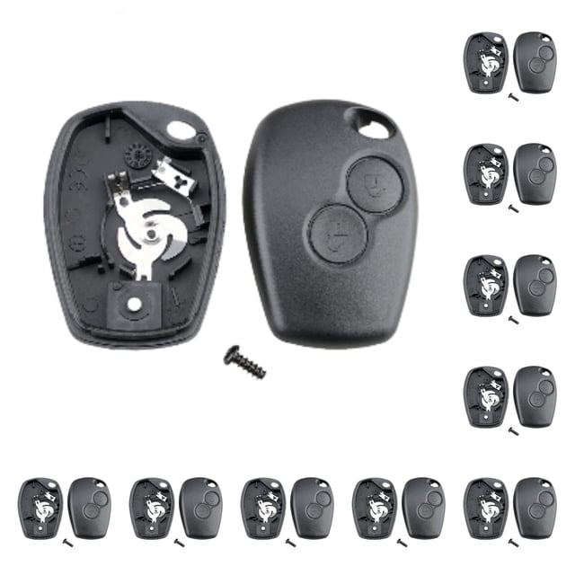 Scienceny Carcasa de plástico para llave de coche, repuesto de carcasa de llave portátil pequeña para 2 botones 307 10piezas Scienceny CBP141876