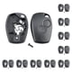 thumbnail image 1 of Sidaley Car Key Shell 2 Buttons Case Portable Spare Upgrade Maintenance Accessories Auto Repair Replacement for  Clio/Modus/Kangoo 10piezas Sidaley CBP141876, 1 of 6