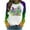 White-2, variant on Charella Long Sleeve Shirts for Women Mardi Gras Decorations Crewneck Loose Sweatshirts 2024 Fashion Tops,White,XL