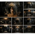 thumbnail image 2 of Photography Background Vintage Black Luxury Room Adult Birthday Wedding Maternity Portrait Decor Backdrop Photo Studio, 2 of 7