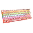 thumbnail image 1 of Punk Keyboard 87 Keys Magnetic Ring Usb Cable Keyboard With Colorful Backlight And Crack Pattern, 1 of 9