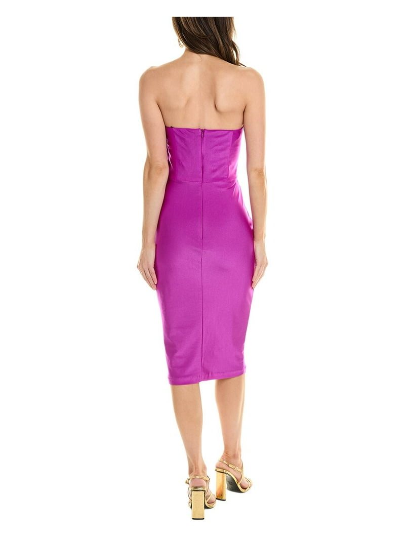 issue New York womens Strapless Midi Dress, XS, Purple - Walmart.com