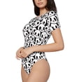 thumbnail image 3 of Picia Cute Panda Face Womens One Piece Swimsuits Modest Tummy Control Bathing Suits Lace Up Slimming Swim Suit-Large, 3 of 9