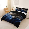 thumbnail image 2 of jejeloiu Starry Night Cat Queen Duvet Cover Set Kids,Pet Animal Print Bedding,Reversible,3pcs(No Comforter), 2 of 6