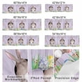 thumbnail image 3 of Valance for Windows,Easter Rabbit Back with Colorful Eggs Valances Curtain Rod Pocket Valance for Kitchen Bedroom Living Room,Spring Flower Purple Wood Short Curtains Window Treatment 42x12in, 3 of 9
