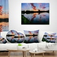 thumbnail image 3 of Designart Sunset Sky Mirrored in Lake Water - Landscape Printed Throw Pillow - 16x16, 3 of 4