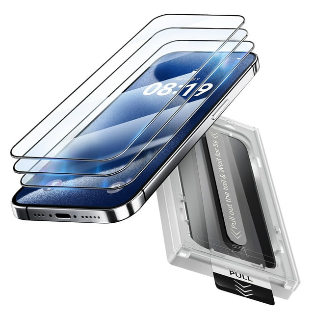 Protector de pantalla Fonowlo de cristal templado para iPhone 14 Pro Max