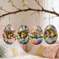 thumbnail image 7 of Antqov Easter Ornaments, 8PCS Colorful 2D Flat Easter Hanging Eggs Bunny Decorations Cute Easter Tree Ornament for Home Party Holiday Office Decor, 7 of 7