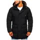 thumbnail image 1 of Gibobby Chamarra acolchada para hombre Chamarra de Invierno con Capucha para Hombre, chamarra cortavientos ligero para hombre(Negro,G), 1 of 5