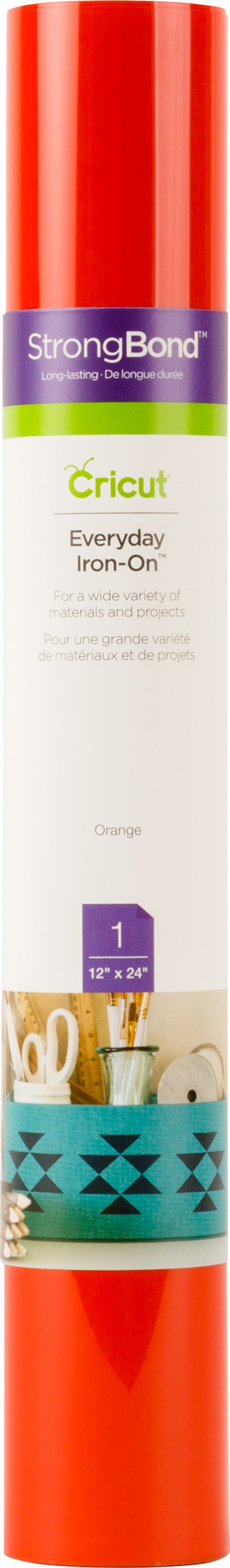 Cricut 12 X 24 Everyday Iron-on Neon Orange : Target