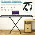 thumbnail image 6 of WETS 88 Key Electronic Piano Keyboard with Full Size Semi Weighted Keys, Headphones, X-Stand, Carrying Bag, 6 of 8