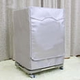 thumbnail image 2 of Mosiee Silver Washing Machine Cover Waterproof Washer Cover For Front Load Dryer Household Protective Cover Home Accessories, 2 of 9