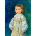 thumbnail image 2 of Renoir, Pierre-Auguste 19x24 Black Ornate Wood Framed with Double Matting Museum Art Print Titled - Lucie Berard Child in White 1883, 2 of 4