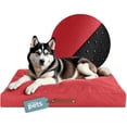 thumbnail image 1 of Cama Antiestrés de Foam Esquimal Rojo para Perro y Gato Grande Lavable, 1 of 6