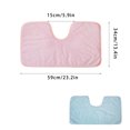 thumbnail image 4 of Soidarity Toalla antiincrustante para saliva, bufanda ligera, almohadilla a prueba de polvo, alfombrilla respetuosa con la piel, baberos de masajeadores Rosado, 4 of 6