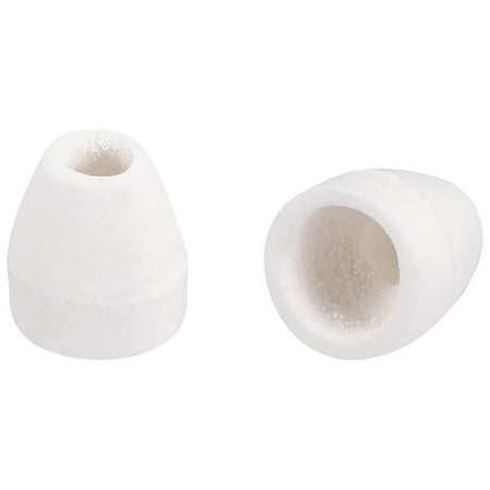 400 pcs 2mm Dia Ceramic Insulator Bead Tapered Insulation Bead for Heat Shrink Tubing Heating Wire