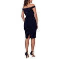 thumbnail image 2 of Xscape Womens Off-The-Shoulder Ruched Cocktail and Party Dress, 2 of 3