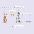 thumbnail image 2 of IGI Certified 3 Carat Radiant Shape Lab Grown Diamond Earrings | 18K Rose Gold | Sparkling Cascades Dangling Lab Diamond Earrings | Prong Setting | FG-VS1-VS2 Quality Friendly Diamonds, 2 of 5