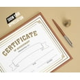 thumbnail image 2 of Inkdotpot Pack Of 25, Golden Certificate of Completion Award Certificate For Students- Certificate of Achievement Awards and Certificates for School- 8x10 inch, 2 of 6