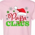 thumbnail image 4 of Inktastic Papa Claus with Christmas Santa Hat and Snowflakes T-Shirt, 4 of 5