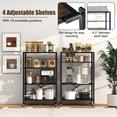 thumbnail image 2 of Gymax 2 PCS 4-tier Foldable Storage Shelf w/ Lockable Wheels Home Shelving Unit for Tool Room, 2 of 10