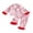 Light Pink-Santa, variant on RUINIXCW Kids Toddler Baby Girl Christmas Silk Stain Pajamas Set Spring Fall Winter PJS Sleepwear Long Sleeve Button Down Collar Shirt Tops Pants Set