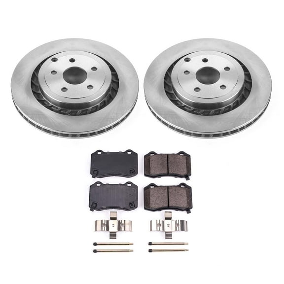 Ultimate Brakes Rear Ceramic Brake Pad and Rotor Kit with Hardware WM80070