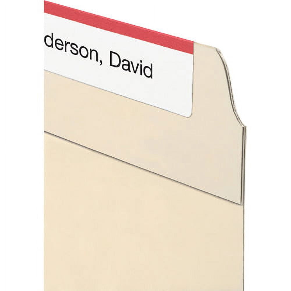 Smead 10335 0.75 in. Expansion Reinforced 1/3-Cut Tab 11-pt Manila File Folders - Letter Size/Manila (100/Box)