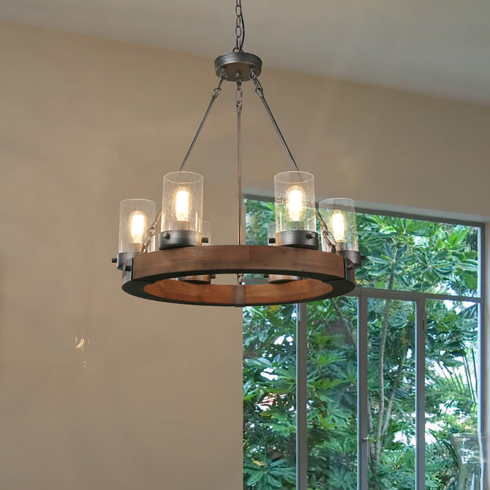 LNC Farmhouse Chandelier, Pendant Lighting for Kitchen Island, Living