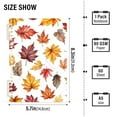 thumbnail image 2 of FORMRS 1-Subject Spiral Notebook 8" x 5" College Ruled 60 Refillable Sheet A5 Hard Cover, Gray Autumn Leaves, 2 of 7