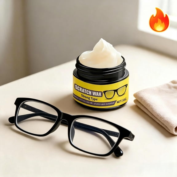 Eye Glass Scratch Remover for Plastic and Glass Lenses, Lens Scratch Restorer for Eyeglasses, Protective Coating Cleaner for Sunglasses and Sports 30g