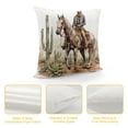 thumbnail image 4 of GOSMITH Long Live Cowgirls Retro Western Girl Cowgirl Rodeo Cactus Throw Pillow Covers,  Teen Girls Gifts, Cowgirl Gifts, Wild West Cowgirl Cushion Cover for Western Home Bedroom Decor, 4 of 5