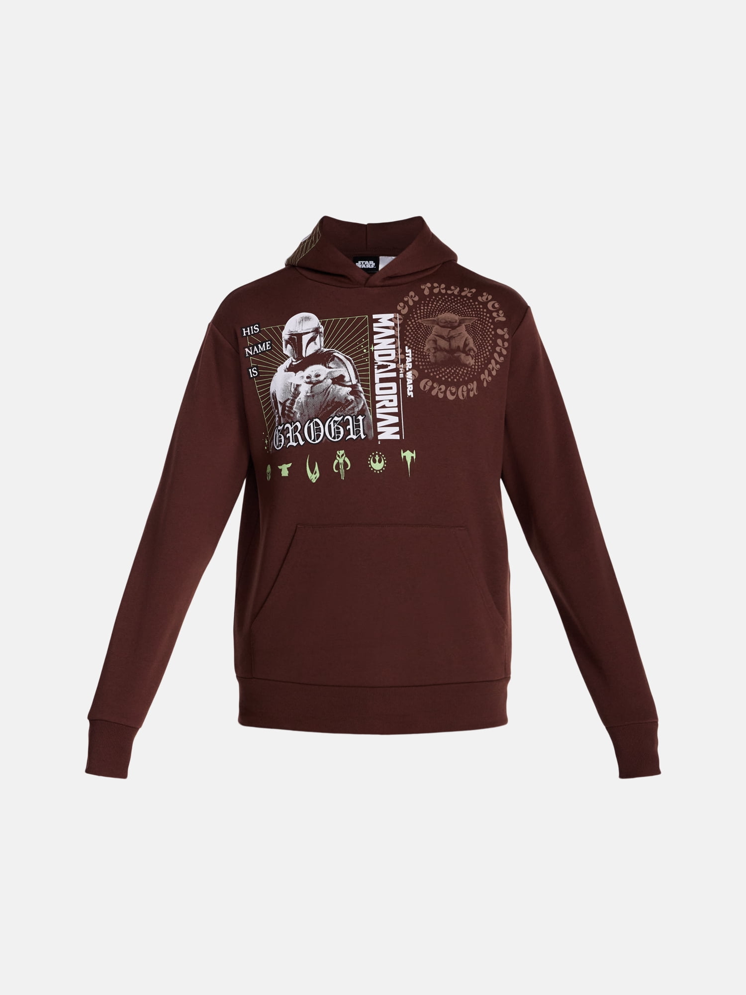 Star Wars Men's and Big Men's The Mandalorian Front Back Graphic Hoodie, Sizes XS-5XL