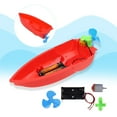 thumbnail image 2 of NFTIGB DIY Assemble Aerodynamic Boat Model Building Kit, Wind Power Speedboat Electronic Toy for Children, Educational Science Craft Assembly Toy, 8.66 inches / 22 cm Length, 2 of 5