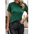 thumbnail image 3 of Women's Blackish Green Lace Raglan Sleeve Tee, 3 of 12