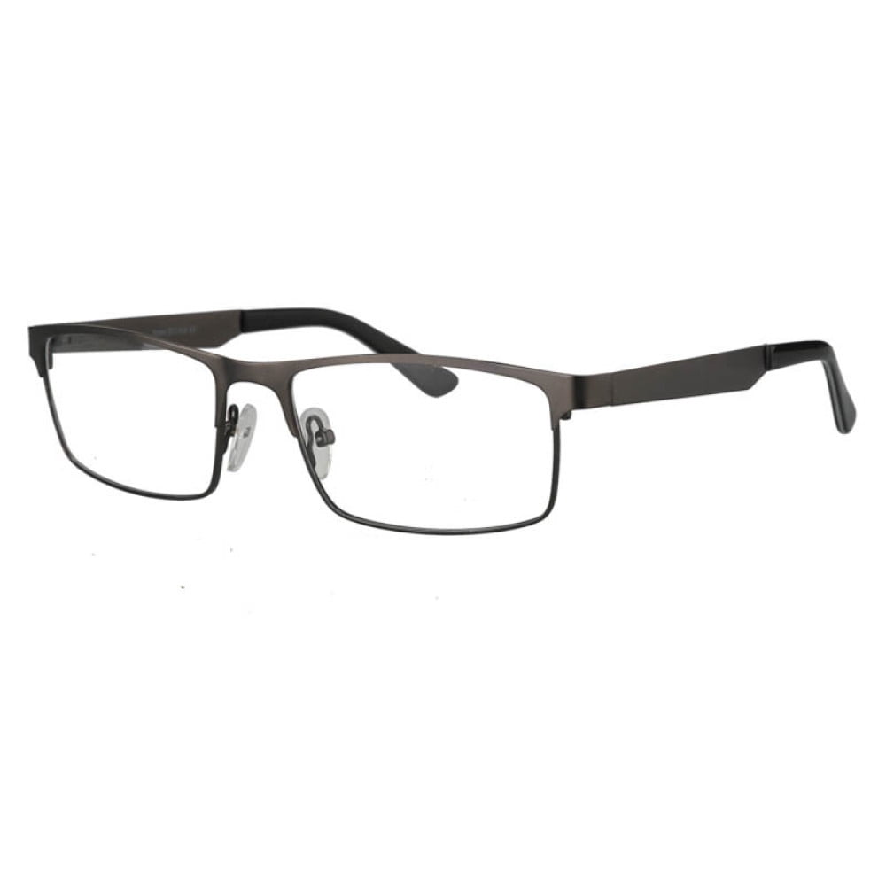 Photochromic Reading Glasses 1.25, Metal Resbyopic Glasses for Men, Square Spring Hinge Gunmetal Sunglasses Readers +1.25 UV (Photochromic Gray)