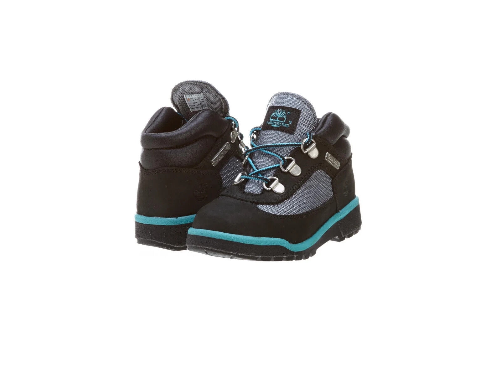 Timberland 3289R Toddler Black & Blue Ankle Field Boot Shoes Size US 4C