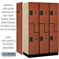 thumbnail image 4 of 15" Wide Double Tier 'S' Style Designer Wood Locker - 3 Wide - 6 Feet High - 21 Inches Deep - Cherry, 4 of 4