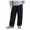 Black, variant on Kids Outdoor Soft Shell Wide Leg Pants Contrast Stitch Cargo Pocket Windproof Casual Bottoms for Fall Winter Light Gray,9-10 Years