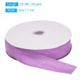 thumbnail image 2 of Uxcell Velvet Ribbon Single Face Spool Silky Velvet Fabric for Bouquets DIY Crafts Gift Wrapping Wedding Party Purple 1 1/2" x 25 Yard, 2 of 5