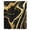 Black, variant on Black Gold Marble Sheer Curtains 45 Inches Long, Modern Geometric Textured Light Filering Curtains, Breathable Simi Curtain Privacy Drapes for Kitchen Bathroom Lightweight Small Window Treatment